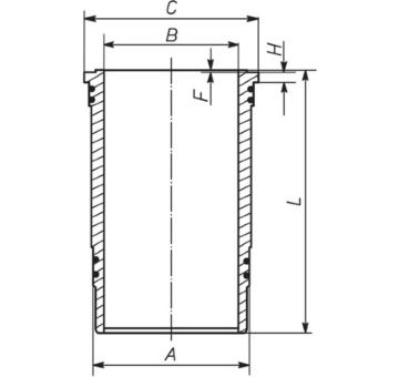 Válcové pouzdro MAHLE 227 WN 43 00