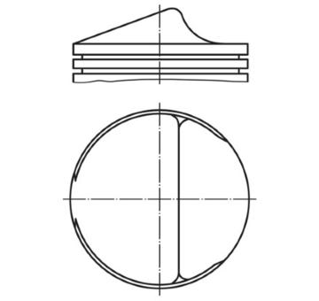 Píst MAHLE 201 34 00