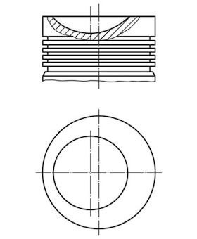 Píst MAHLE ORIGINAL 034 83 00