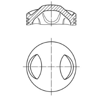 Píst MAHLE 504 01 00