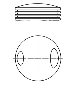 Píst MAHLE 503 60 00