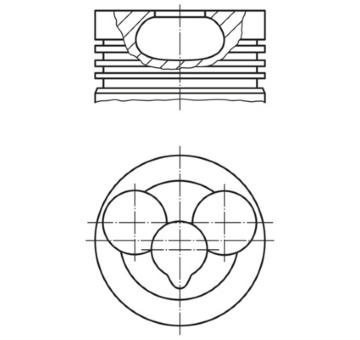 Píst MAHLE 454 19 10