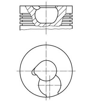 Píst MAHLE 228 05 00