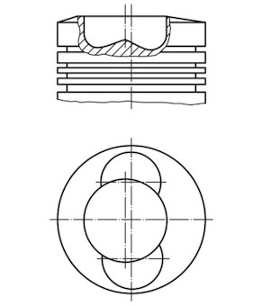 Píst MAHLE 101 80 00