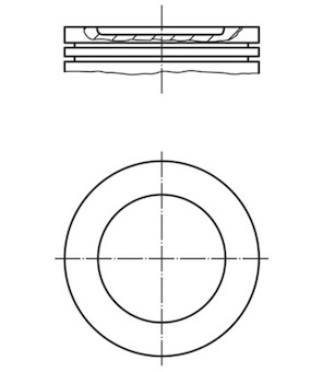 Píst MAHLE ORIGINAL 028 22 00