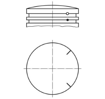 Píst MAHLE 533 09 00