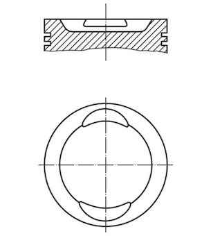 Píst MAHLE ORIGINAL 029 02 03