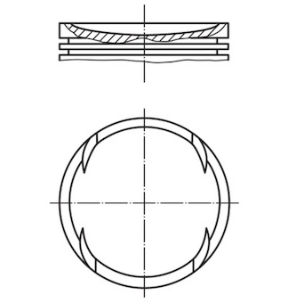 Píst MAHLE ORIGINAL 011 77 01