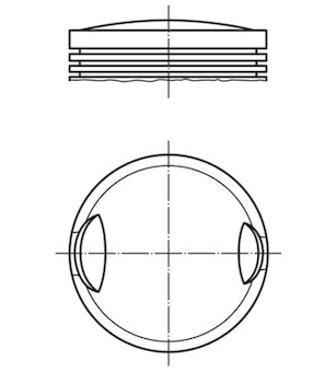 Píst MAHLE 002 77 01