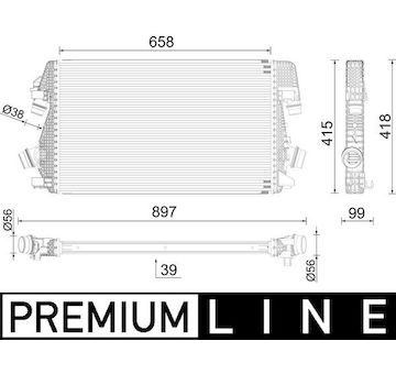 chladič turba MAHLE CI 625 000P