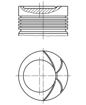 Píst MAHLE ORIGINAL 034 92 00