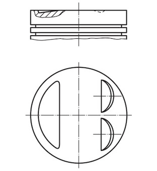 Píst MAHLE 011 97 00