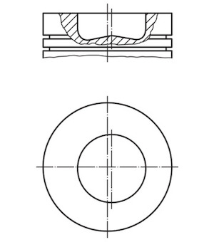 Píst MAHLE 227 48 00