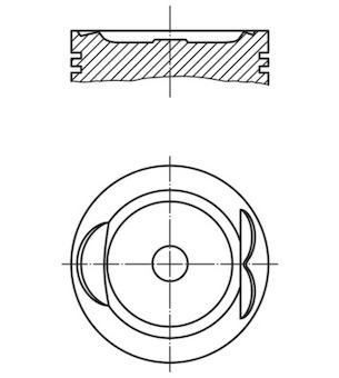 Píst MAHLE 627 33 00