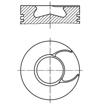 Píst MAHLE 213 66 00