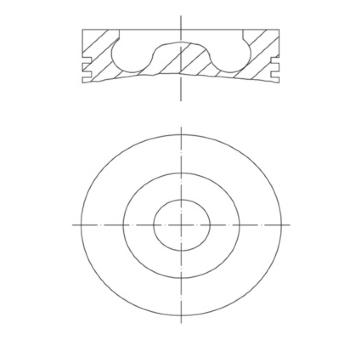 Píst MAHLE ORIGINAL 013 PI 00109 002