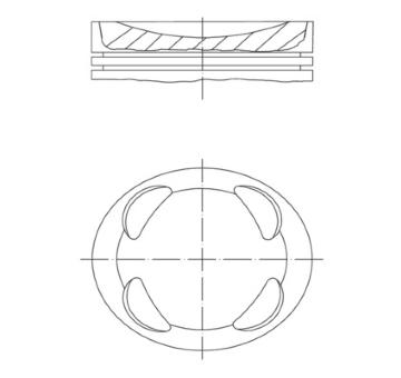 Píst MAHLE 081 PI 00104 001