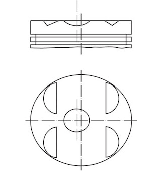 Píst MAHLE ORIGINAL 001 04 01