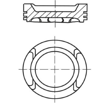 Píst MAHLE ORIGINAL 028 PI 00133 002