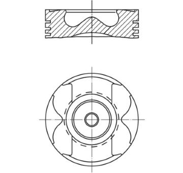 Píst MAHLE ORIGINAL 001 PI 00177 001