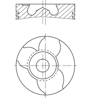 Píst MAHLE 151 10 00