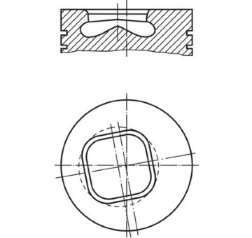 Píst MAHLE 607 82 02