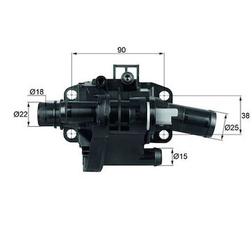 Termostat, chladivo MAHLE TH 41 83