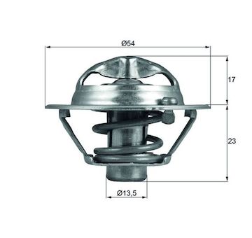 Termostat, chladivo MAHLE TX 118 82D