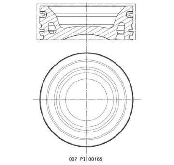 Píst MAHLE 007 PI 00165 000