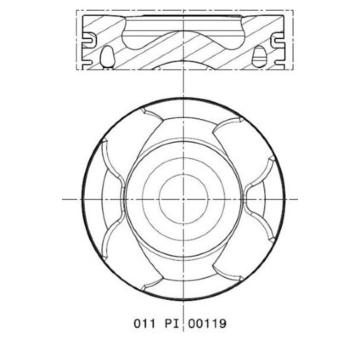 Píst MAHLE 011 PI 00119 002