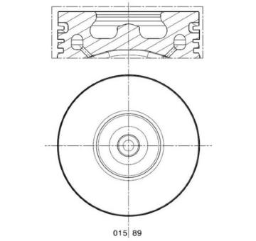 Píst MAHLE 015 89 00