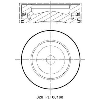 Píst MAHLE 028 PI 00168 002