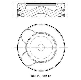 Píst MAHLE 039 PI 00117 002