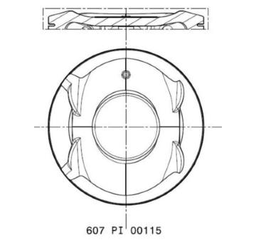 Píst MAHLE 607 PI 00115 002