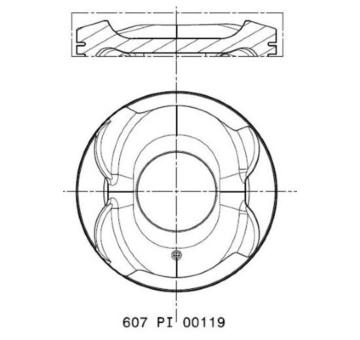 Píst MAHLE 607 PI 00119 000