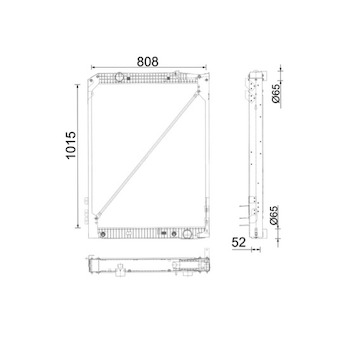 Chladič, chlazení motoru MAHLE CR 686 001P