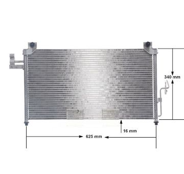 Kondenzátor, klimatizace MAHLE AC 327 000S