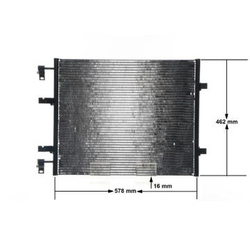 Kondenzátor, klimatizace MAHLE AC 708 000S