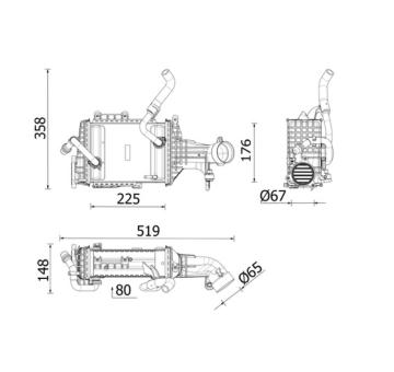 chladič turba MAHLE CI 665 000P