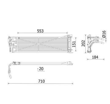 Chladič oleje, automatická převodovka MAHLE CLC 306 000P
