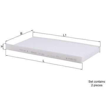 Filtr, vzduch v interiéru MAHLE LA 468/S