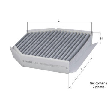 Filtr, vzduch v interiéru MAHLE LAK 278/S