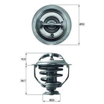 Termostat, chladivo MAHLE TX 117 95D