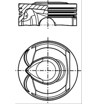 Píst MAHLE 039 PI 00123 001