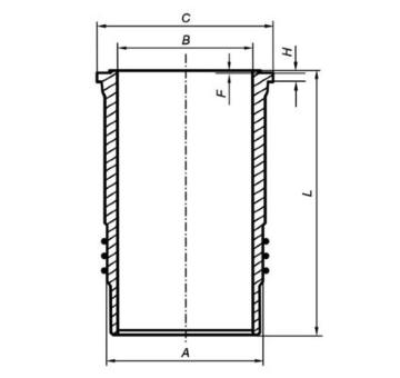 Válcové pouzdro MAHLE 037 WN 48 00