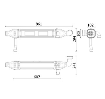 Chladič, recirkulace spalin MAHLE CE 44 000P