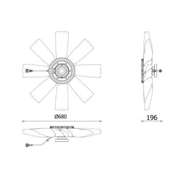 Spojka, větrák chladiče MAHLE CFC 272 000P