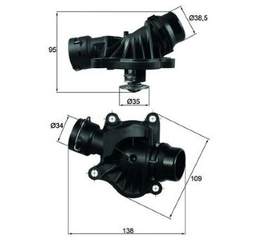 Termostat chladenia MAHLE TI 234 88