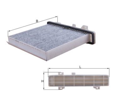 Filtr, vzduch v interiéru MAHLE LAK 589