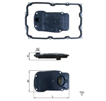 Hydraulický filtr, automatická převodovka MAHLE HX 271D